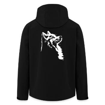 Samojede Silhouette Hunde Hund Wilsigns - Recycelte Männer Softshell-Jacke von Stanley/Stella - Schwarz - Hinten - AI Model Male 185 light (185cm)
