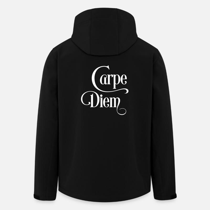carpe diem - Men’s Recycled Softshell Jacket by Stanley/Stella - black
