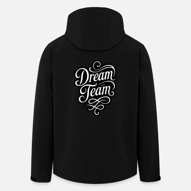 Dream Team - Recycelte Männer Softshell-Jacke von Stanley/Stella - Schwarz