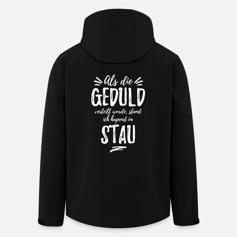 Als die Geduld verteilt wurde, stand ich im Stau - Recycelte Männer Softshell-Jacke von Stanley/Stella - Schwarz