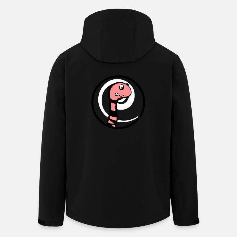Regenwurm "Ragnar" - Recycelte Männer Softshell-Jacke von Stanley/Stella - Schwarz