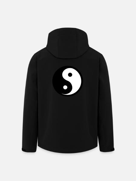 Ying Yang - Men’s Recycled Softshell Jacket by Stanley/Stella - black