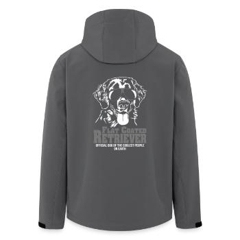 Flat Coated Retriever personnes Coolest - Veste softshell homme en polyester recyclé Stanley/Stella - noir - Dos - AI Model Male 185 light (185cm)