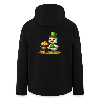St. Patrick's Day Elephant Green - Men’s Recycled Softshell Jacket by Stanley/Stella - black - Back - AI Model Male 185 light (185cm)