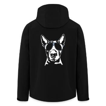 BULL TERRIER - BULL TERRIER cool - Men’s Recycled Softshell Jacket by Stanley/Stella - black - Back - AI Model Male 185 light (185cm)