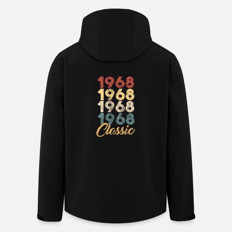 1968 cadeau - chemise - classique - Veste softshell homme en polyester recyclé Stanley/Stella - noir