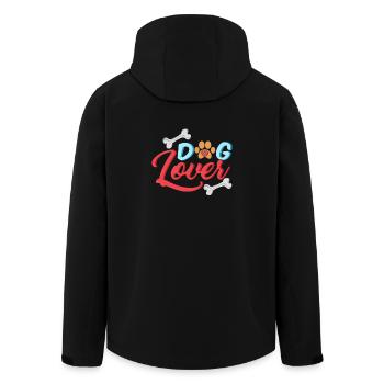 Dog Lover - Cadeau - Chemise - Veste softshell homme en polyester recyclé Stanley/Stella - noir - Dos - AI Model Male 185 light (185cm)
