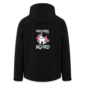 Einhorn Squad Shirt - Einhorn Geschenk - Recycelte Männer Softshell-Jacke von Stanley/Stella - Schwarz - Hinten - AI Model Male 185 light (185cm)