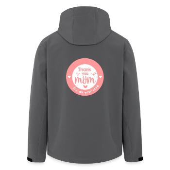 Fête des mères Fête des mères Fête des mères - Veste softshell homme en polyester recyclé Stanley/Stella - noir - Dos - AI Model Male 185 light (185cm)