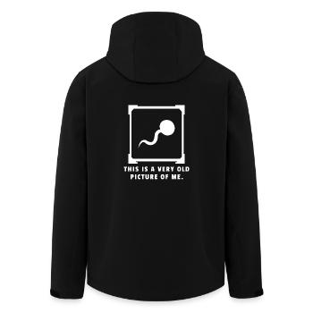 This is a very old picture of me Geschenk Lustig - Recycelte Männer Softshell-Jacke von Stanley/Stella - Schwarz - Hinten - AI Model Male 185 light (185cm)
