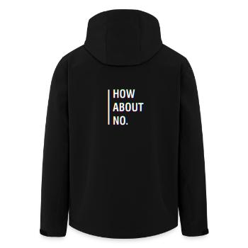 HOW ABOUT NO. I'm Not A People Person Tee - Recycelte Männer Softshell-Jacke von Stanley/Stella - Schwarz - Hinten - AI Model Male 185 light (185cm)