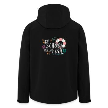 Au revoir l'école Hello Pool Gift School Summer - Veste softshell homme en polyester recyclé Stanley/Stella - noir - Dos - AI Model Male 185 light (185cm)