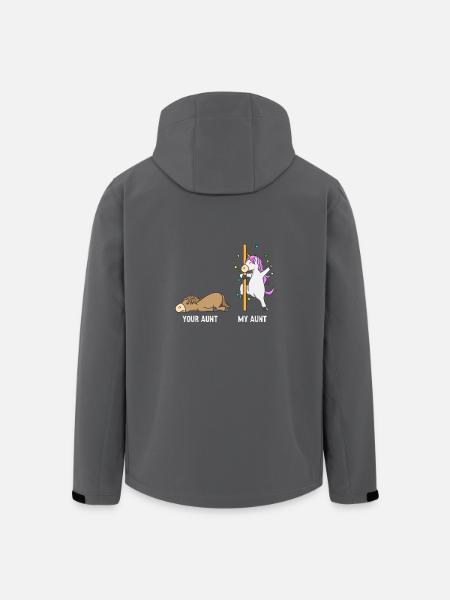 Unicorn hest din moster min tante gave EN - Stanley/Stella herre softshelljakke i genanvendt polyester - sort