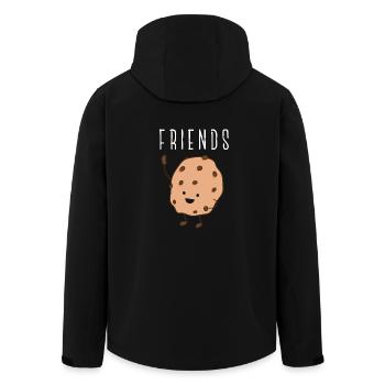 Best Friends Geschenk Partnerlook Beste Freunde - Recycelte Männer Softshell-Jacke von Stanley/Stella - Schwarz - Hinten - AI Model Male 185 light (185cm)