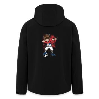SERBIA Football Équipe nationale Coupe du monde Dab - Veste softshell homme en polyester recyclé Stanley/Stella - noir - Dos - AI Model Male 185 light (185cm)