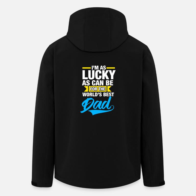 Bester Vater der Welt - Recycelte Männer Softshell-Jacke von Stanley/Stella - Schwarz
