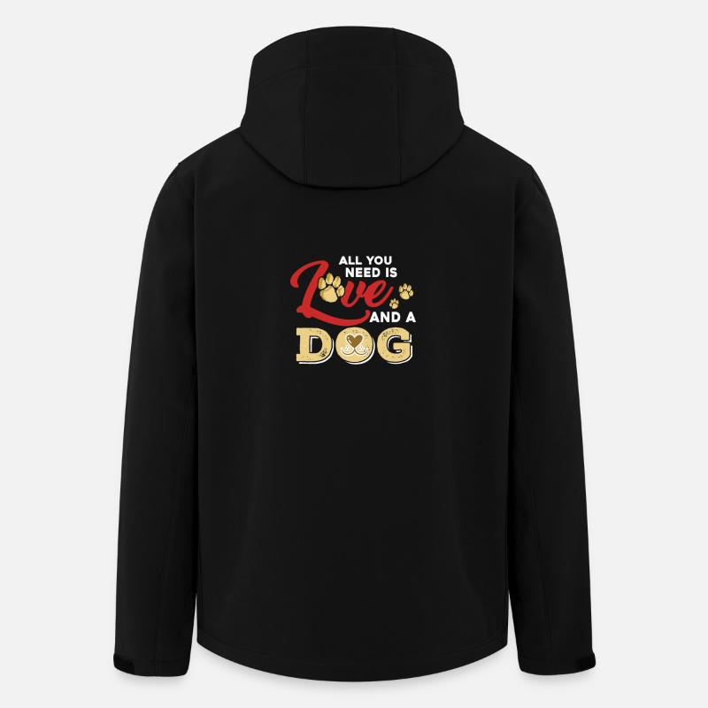 Dog Lover - Men’s Recycled Softshell Jacket by Stanley/Stella - black
