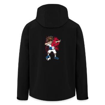 PANAMA footballeur Dab maillot de l'équipe nationale - Veste softshell homme en polyester recyclé Stanley/Stella - noir - Dos - AI Model Male 185 light (185cm)
