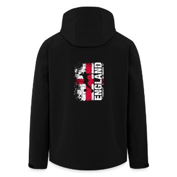 England Fussball Nationalmannschaft - Geschenk - Recycelte Männer Softshell-Jacke von Stanley/Stella - Schwarz - Hinten - AI Model Male 185 light (185cm)