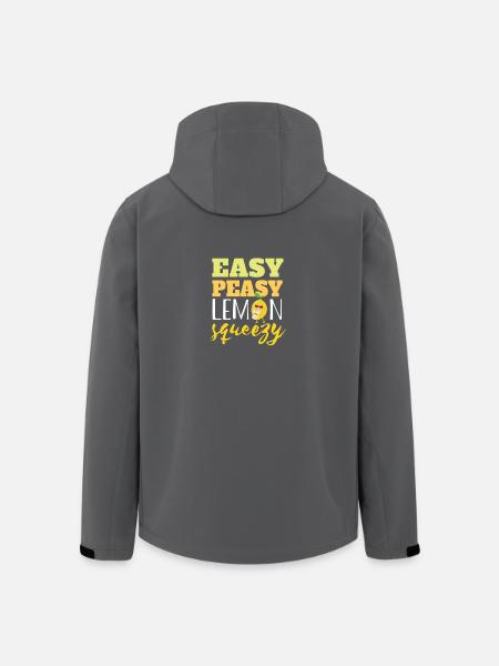 Easy Peasy Lemon Squeezy - Men’s Recycled Softshell Jacket by Stanley/Stella - black