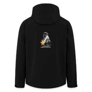 Alexander Hamilton US Gründervater - Recycelte Männer Softshell-Jacke von Stanley/Stella - Schwarz - Hinten - AI Model Male 185 light (185cm)