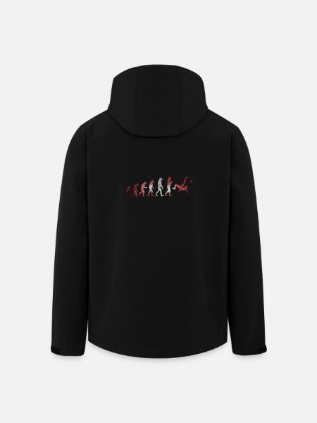 Evolution Fussball Schweiz Fußball Shirt - Recycelte Männer Softshell-Jacke von Stanley/Stella - Schwarz