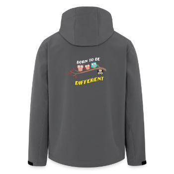 Born To Be Different - Men’s Recycled Softshell Jacket by Stanley/Stella - anthracite - Back - AI Model Male 185 light (185cm)
