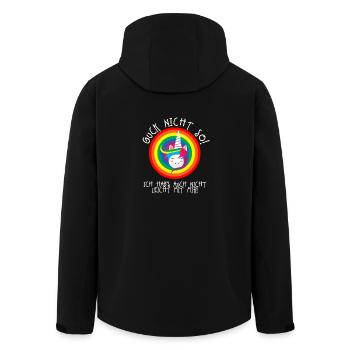 Ne regardez pas de cette façon Licorne - Veste softshell homme en polyester recyclé Stanley/Stella - noir - Dos - AI Model Male 185 light (185cm)