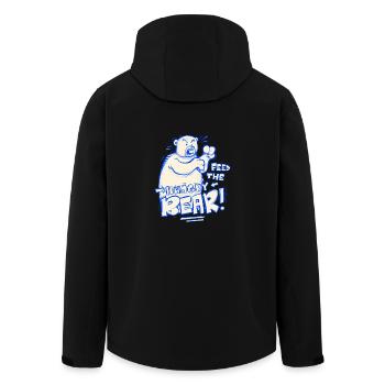 Füttere den hungrigen Bären! - Recycelte Männer Softshell-Jacke von Stanley/Stella - Schwarz - Hinten - AI Model Male 185 light (185cm)