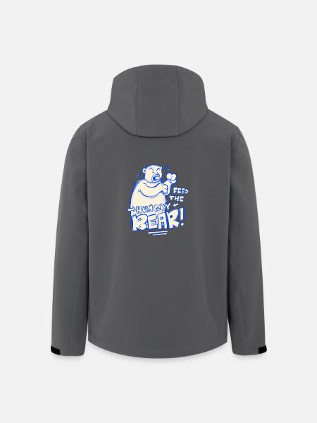 Feed The Hungry Bear! - Men’s Recycled Softshell Jacket by Stanley/Stella - black