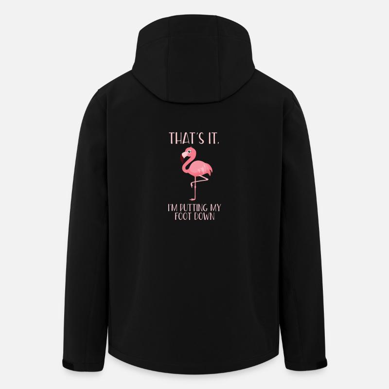 Flamingo - Recycelte Männer Softshell-Jacke von Stanley/Stella - Schwarz