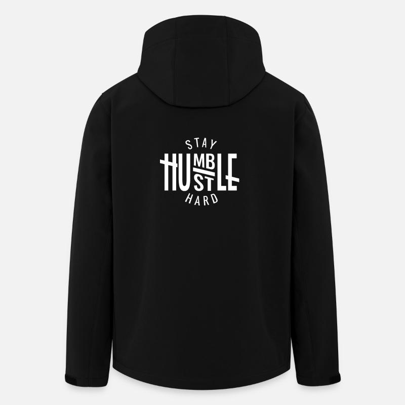 Stay Humble Hustle Hard Entrepreneur - Recycelte Männer Softshell-Jacke von Stanley/Stella - Schwarz