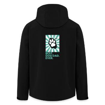 Drôle meilleur chien jamais chien patte Vintage cadeau - Veste softshell homme en polyester recyclé Stanley/Stella - noir - Dos - AI Model Male 185 light (185cm)