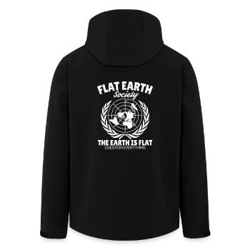 Flat Earth Astrology Flat Earth Earth Gift - Men’s Recycled Softshell Jacket by Stanley/Stella - black - Back - AI Model Male 185 light (185cm)