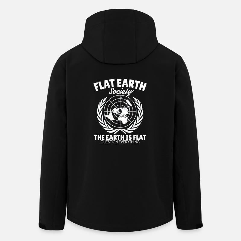Flache Erde Astrologie Flat Earth Erde Geschenk - Recycelte Männer Softshell-Jacke von Stanley/Stella - Schwarz