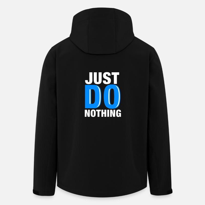 Just Do Nothing - Men’s Recycled Softshell Jacket by Stanley/Stella - black