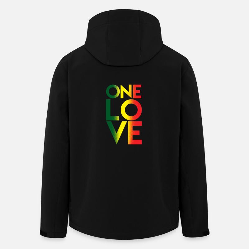 Eine Liebe - Recycelte Männer Softshell-Jacke von Stanley/Stella - Schwarz