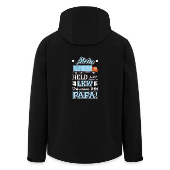 T-shirt de cadeau de camion père héros papa cool cool - Veste softshell homme en polyester recyclé Stanley/Stella - noir - Dos - AI Model Male 185 light (185cm)