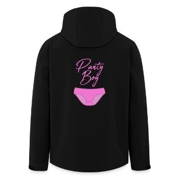 Panty Boy Fetisch Crossdresser - Recycelte Männer Softshell-Jacke von Stanley/Stella - Schwarz - Hinten - AI Model Male 185 light (185cm)