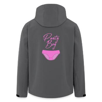 Panty Boy Fetisch Crossdresser - Recycelte Männer Softshell-Jacke von Stanley/Stella - Anthrazit - Hinten - AI Model Male 185 light (185cm)