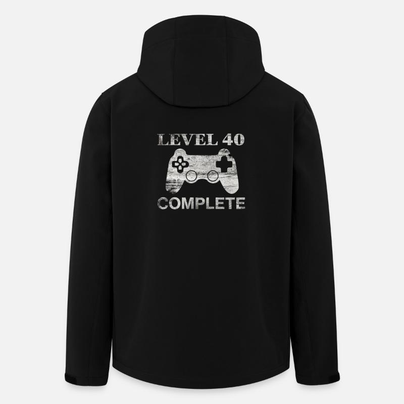 40 years - 40th birthday Level 40 Complete Shirt - Men’s Recycled Softshell Jacket by Stanley/Stella - black