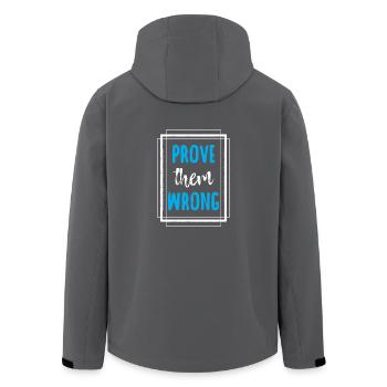 Awesome Prove Them Wrong T-Shirt - Men’s Recycled Softshell Jacket by Stanley/Stella - anthracite - Back - AI Model Male 185 light (185cm)