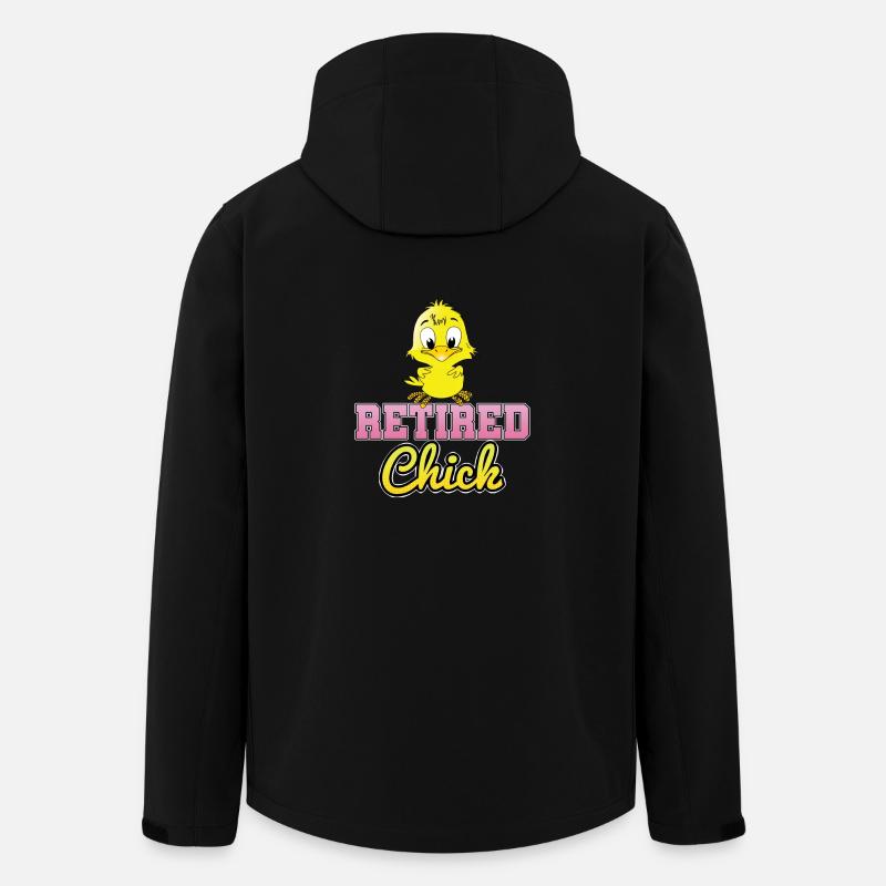 Pensioniertes Küken - Recycelte Männer Softshell-Jacke von Stanley/Stella - Schwarz