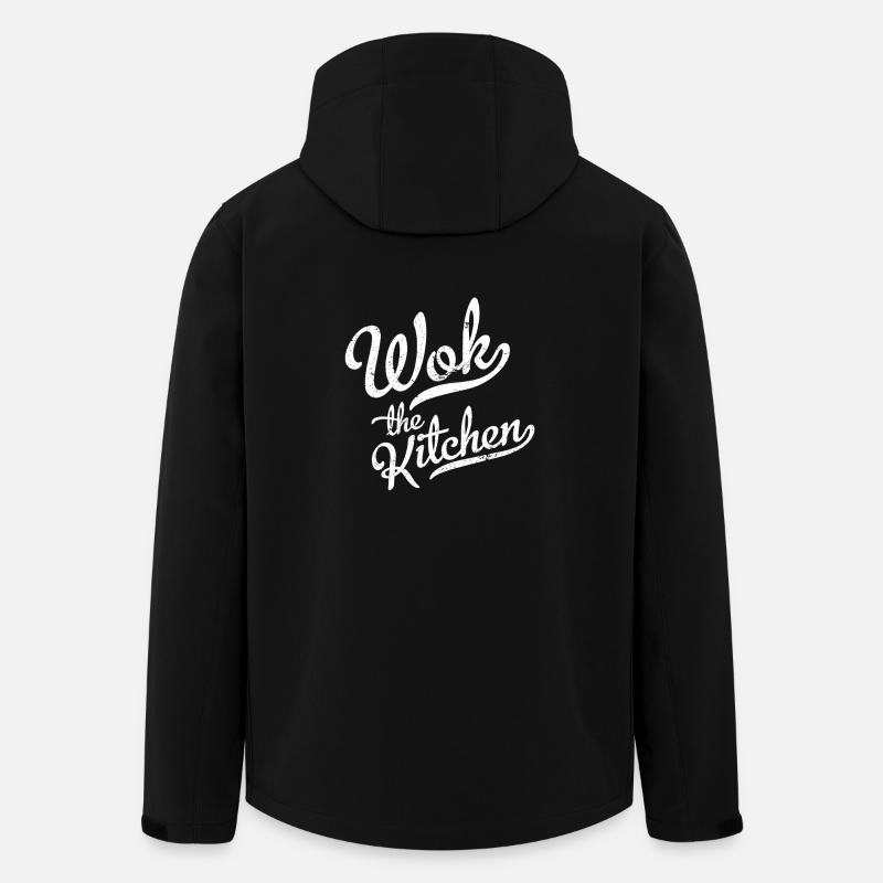 Wok The Kitchen - Grunge - Veste softshell homme en polyester recyclé Stanley/Stella - noir