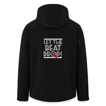Let The Beat Drop - For Beatbox & Hip Hop Fans - Recycelte Männer Softshell-Jacke von Stanley/Stella - Schwarz - Hinten - AI Model Male 185 light (185cm)