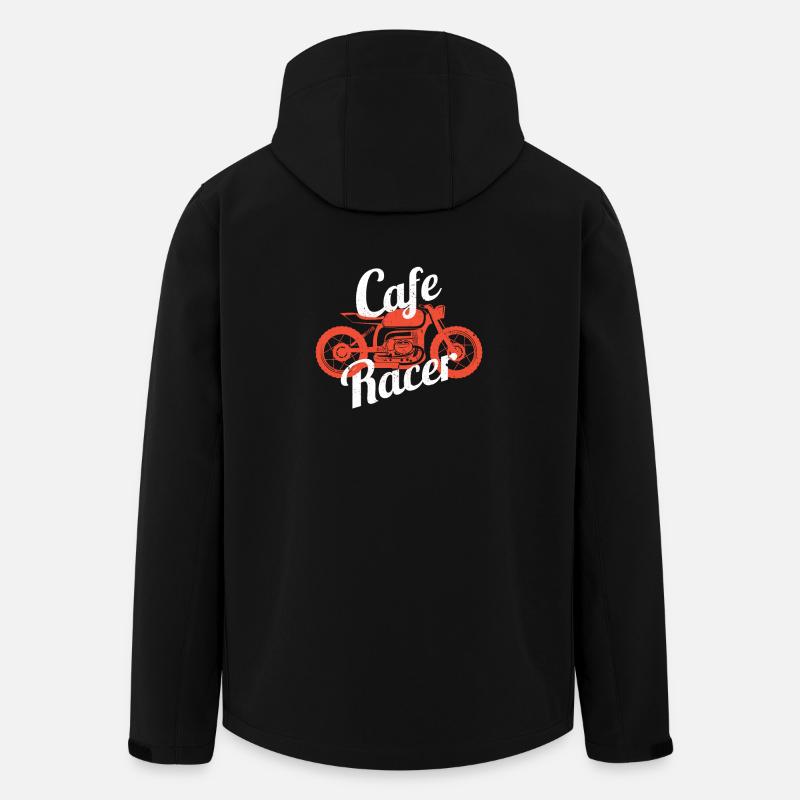 Cafe Racer Motorrad T-Shirt Geschenk Biker Vintage - Recycelte Männer Softshell-Jacke von Stanley/Stella - Schwarz