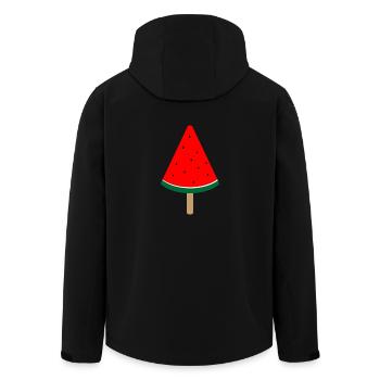 Watermelon Popsicle Summer By Melon Merch - Recycelte Männer Softshell-Jacke von Stanley/Stella - Schwarz - Hinten - AI Model Male 185 light (185cm)