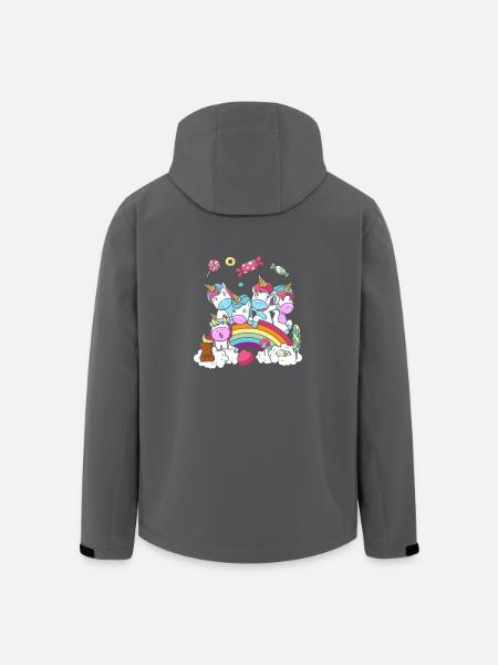 Geburtstag Geschenk Einhorn Party Tochter - Recycelte Männer Softshell-Jacke von Stanley/Stella - Schwarz