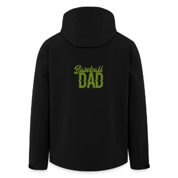 baseball papa - Veste softshell homme en polyester recyclé Stanley/Stella - noir - Dos - AI Model Male 185 light (185cm)