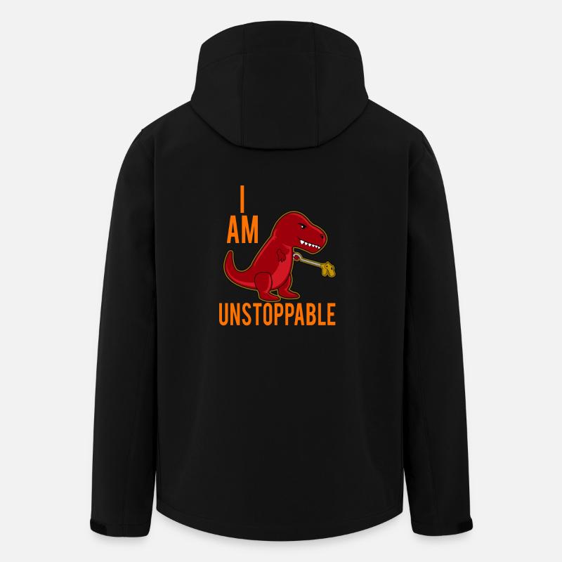 T-Rex Je ne m'arrête pas Drôle - Veste softshell homme en polyester recyclé Stanley/Stella - noir